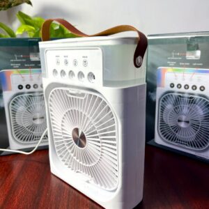 Mini Rafraîchisseur d’Air AIR FLUX – Ventilateur USB-C avec Brumisation 5 Jets