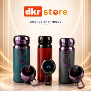 Thermos-Mug Isotherme en Acier Inoxydable avec Affichage LED